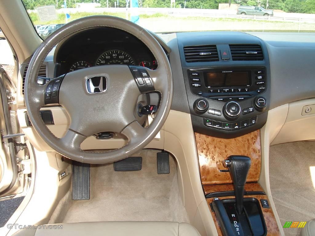 2003 Accord EX V6 Sedan - Desert Mist Metallic / Ivory photo #17