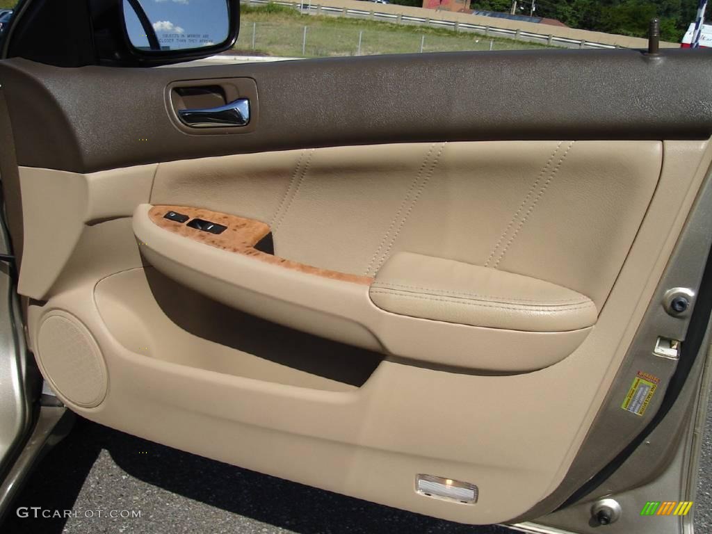 2003 Accord EX V6 Sedan - Desert Mist Metallic / Ivory photo #18