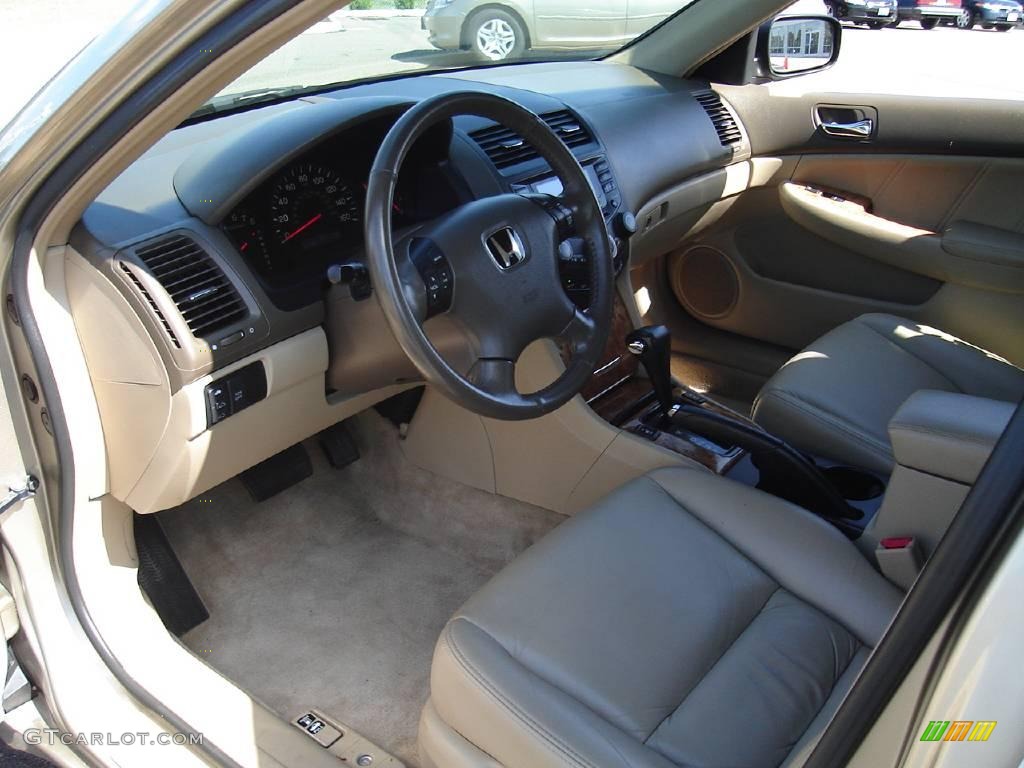 2003 Accord EX V6 Sedan - Desert Mist Metallic / Ivory photo #21