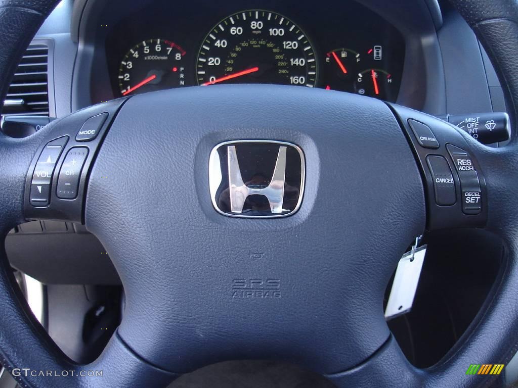2003 Accord EX Sedan - Satin Silver Metallic / Black photo #25