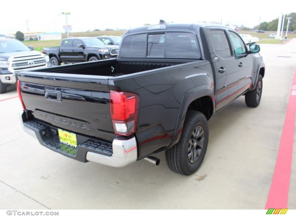 2020 Tacoma SR5 Double Cab - Midnight Black Metallic / Cement photo #8