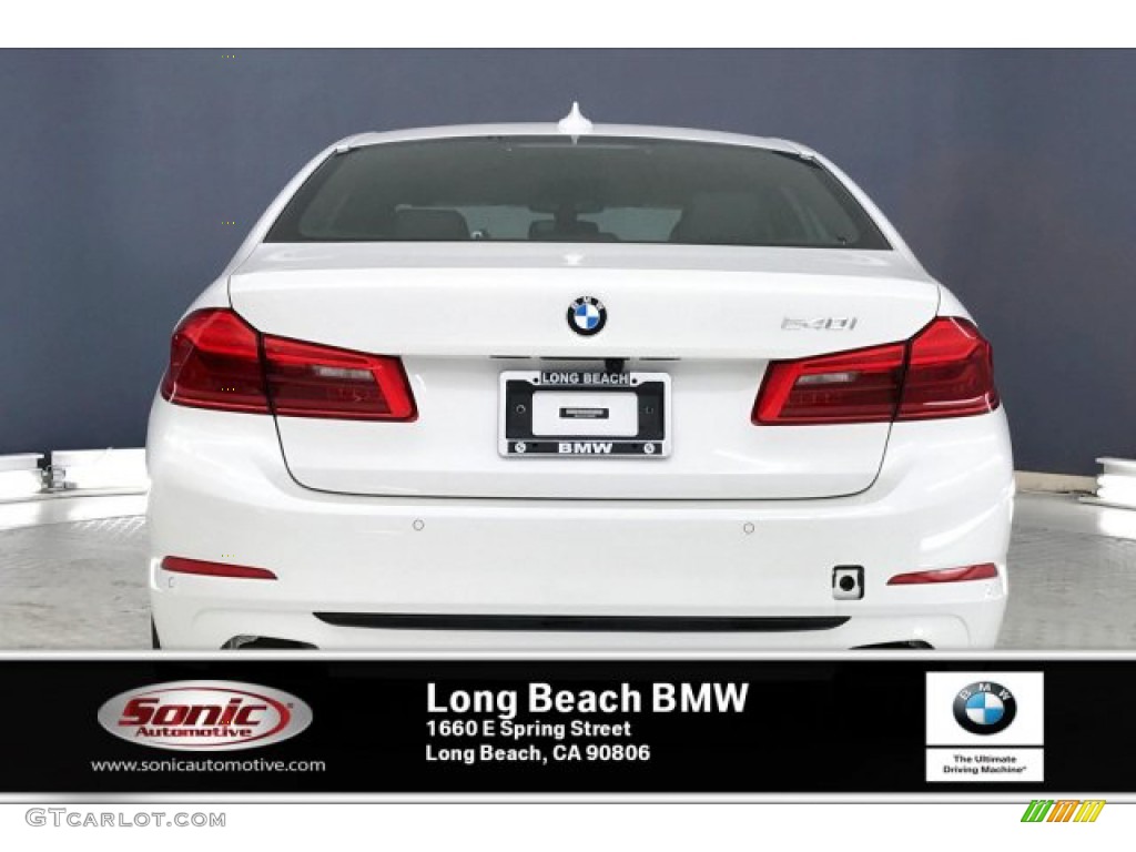 2020 5 Series 540i Sedan - Mineral White Metallic / Black photo #3
