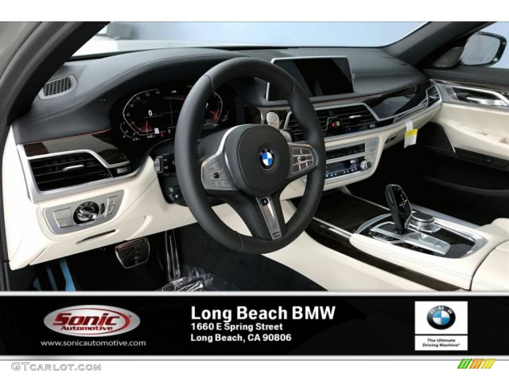 2020 7 Series 740i Sedan - Donington Grey Metallic / Ivory White/Black photo #4