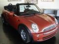 2006 Hot Orange Metallic Mini Cooper Convertible  photo #2