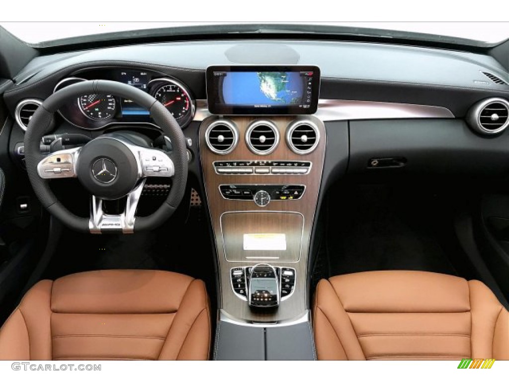 2020 Mercedes-Benz C AMG 43 4Matic Sedan Saddle Brown/Black Dashboard Photo #137059872