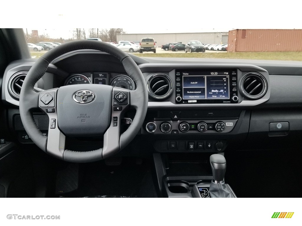 2020 Toyota Tacoma TRD Off Road Double Cab 4x4 TRD Cement/Black Dashboard Photo #137064396