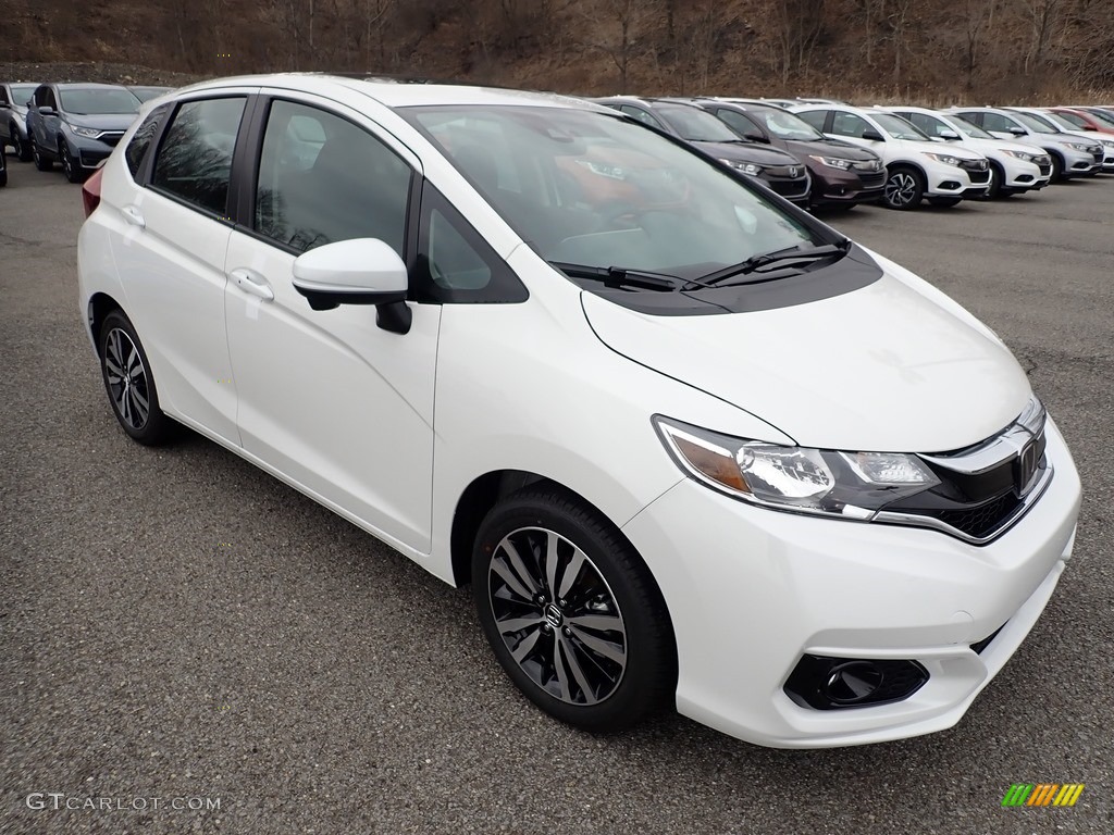 Platinum White Pearl 2020 Honda Fit EX Exterior Photo #137067246
