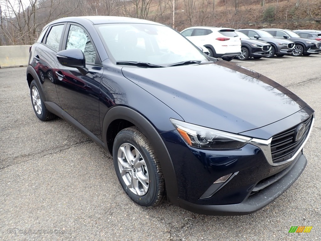 Deep Crystal Blue Mica 2020 Mazda CX-3 Sport AWD Exterior Photo #137067402