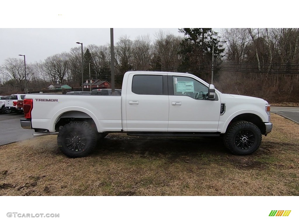 Oxford White 2020 Ford F250 Super Duty Lariat Crew Cab 4x4 Tremor Off-Road Package Exterior Photo #137076554