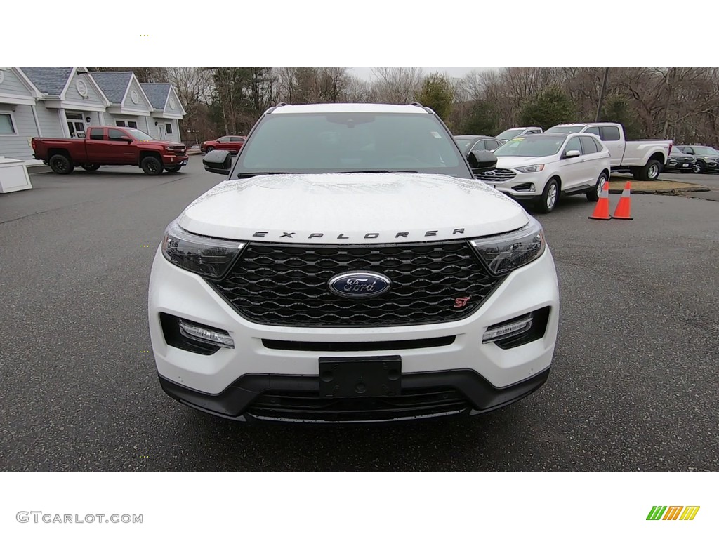 2020 Explorer ST 4WD - Star White Metallic Tri-Coat / Ebony photo #2