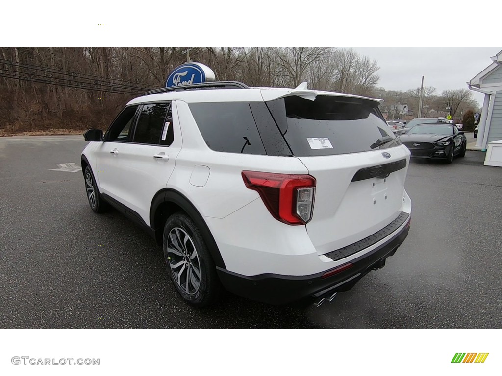 2020 Explorer ST 4WD - Star White Metallic Tri-Coat / Ebony photo #5