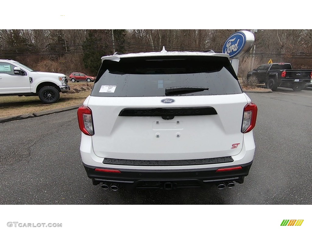 2020 Explorer ST 4WD - Star White Metallic Tri-Coat / Ebony photo #6