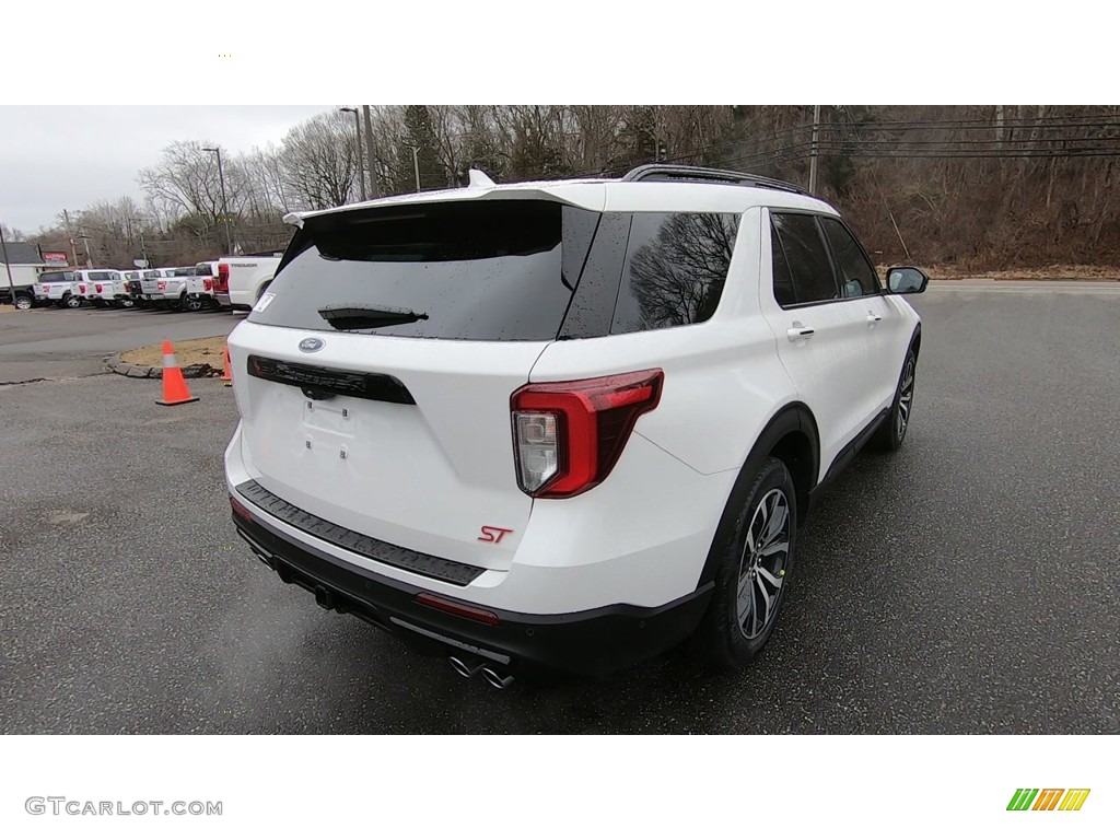 2020 Explorer ST 4WD - Star White Metallic Tri-Coat / Ebony photo #7