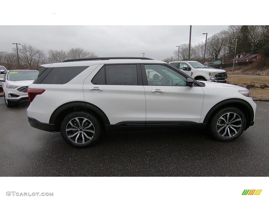 2020 Explorer ST 4WD - Star White Metallic Tri-Coat / Ebony photo #8