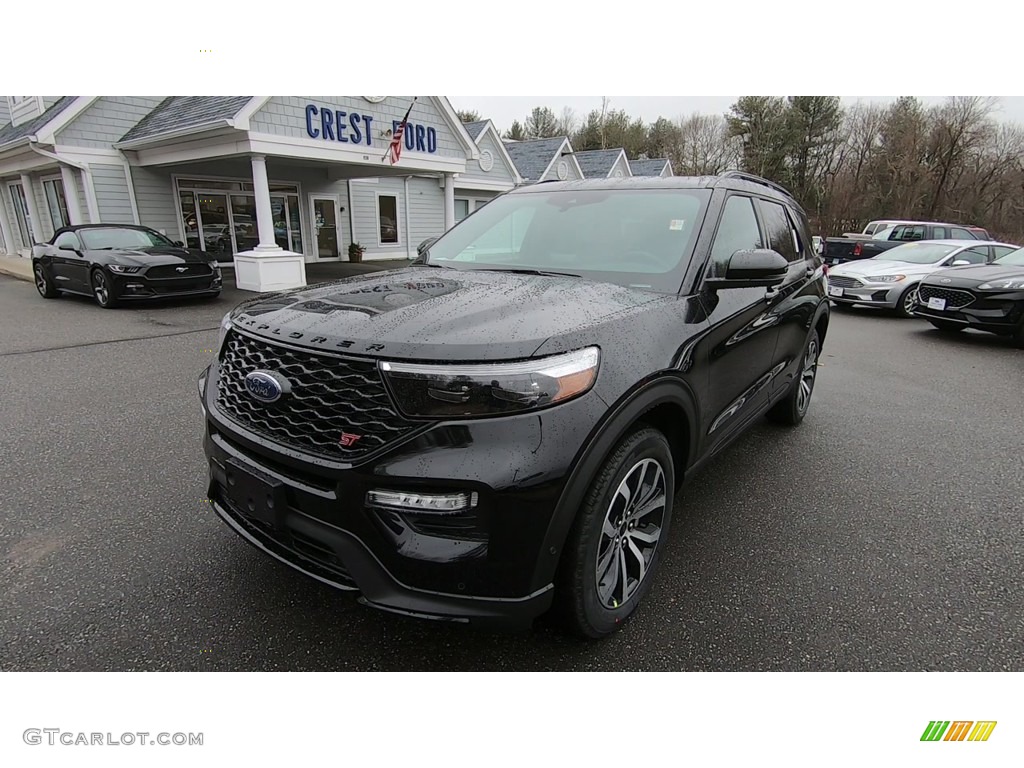 2020 Explorer ST 4WD - Agate Black Metallic / Ebony photo #3