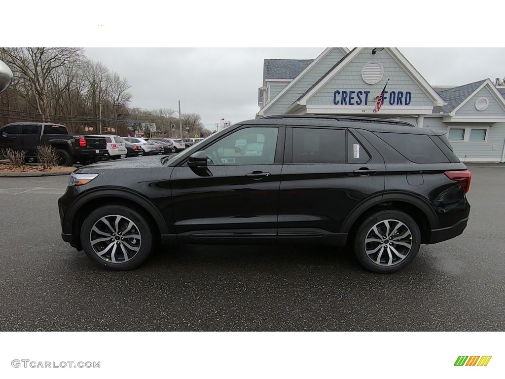 2020 Explorer ST 4WD - Agate Black Metallic / Ebony photo #4