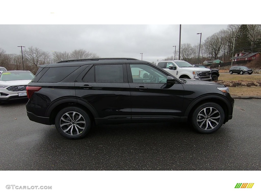 2020 Explorer ST 4WD - Agate Black Metallic / Ebony photo #8