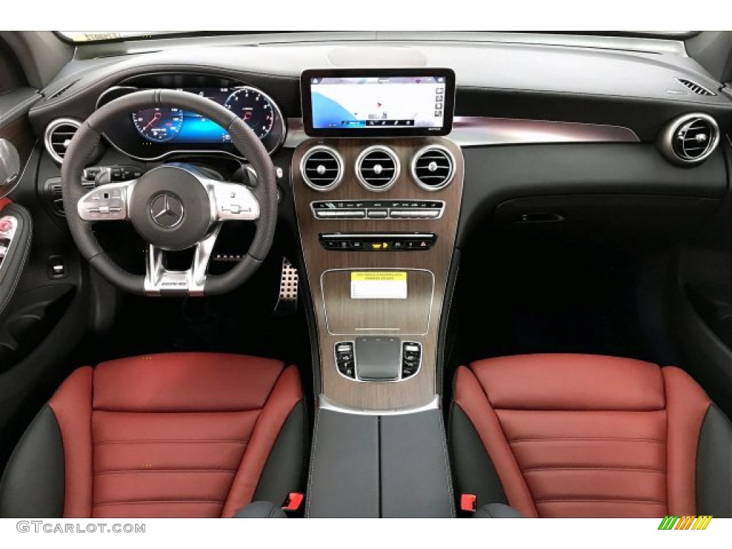 2020 Mercedes-Benz GLC AMG 43 4Matic Cranberry Red/Black Dashboard Photo #137078330