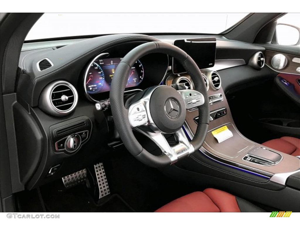 2020 Mercedes-Benz GLC AMG 43 4Matic Cranberry Red/Black Dashboard Photo #137078432