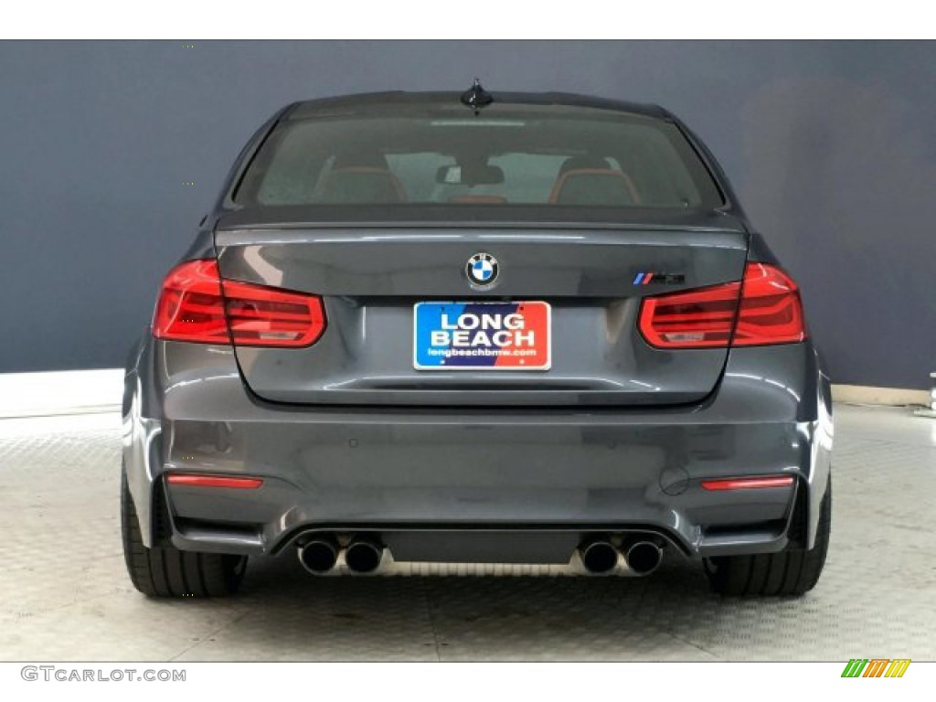 2017 M3 Sedan - Mineral Grey Metallic / Sakhir Orange/Black photo #3