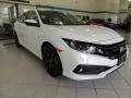 Platinum White Pearl 2020 Honda Civic Sport Sedan Exterior