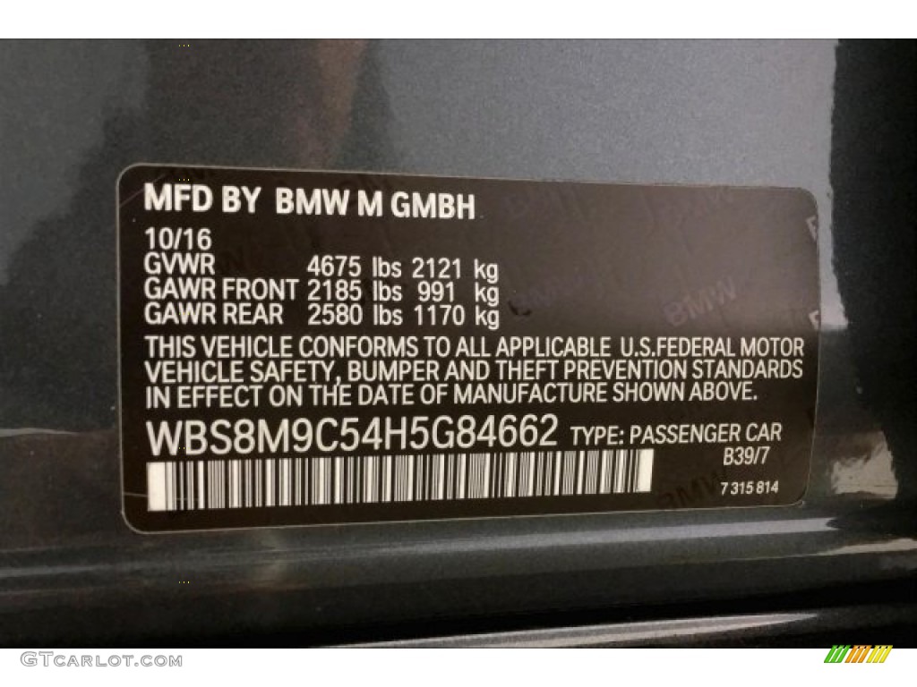 2017 M3 Sedan - Mineral Grey Metallic / Sakhir Orange/Black photo #19