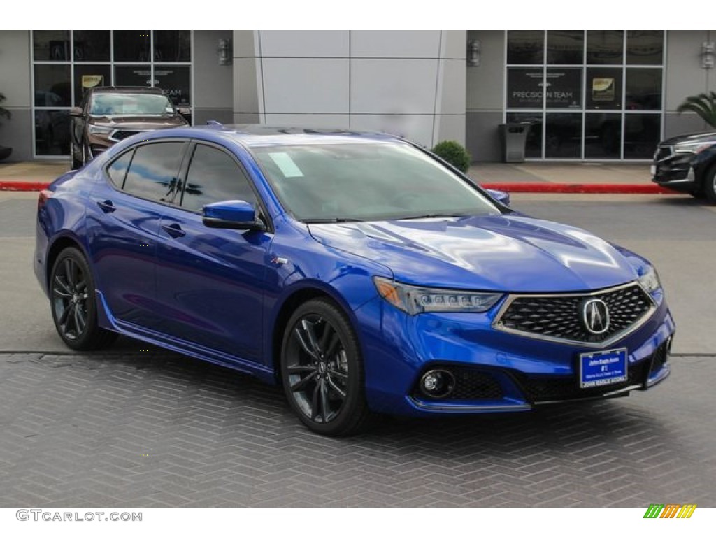 2020 TLX Sedan - Apex Blue Pearl / Red photo #1