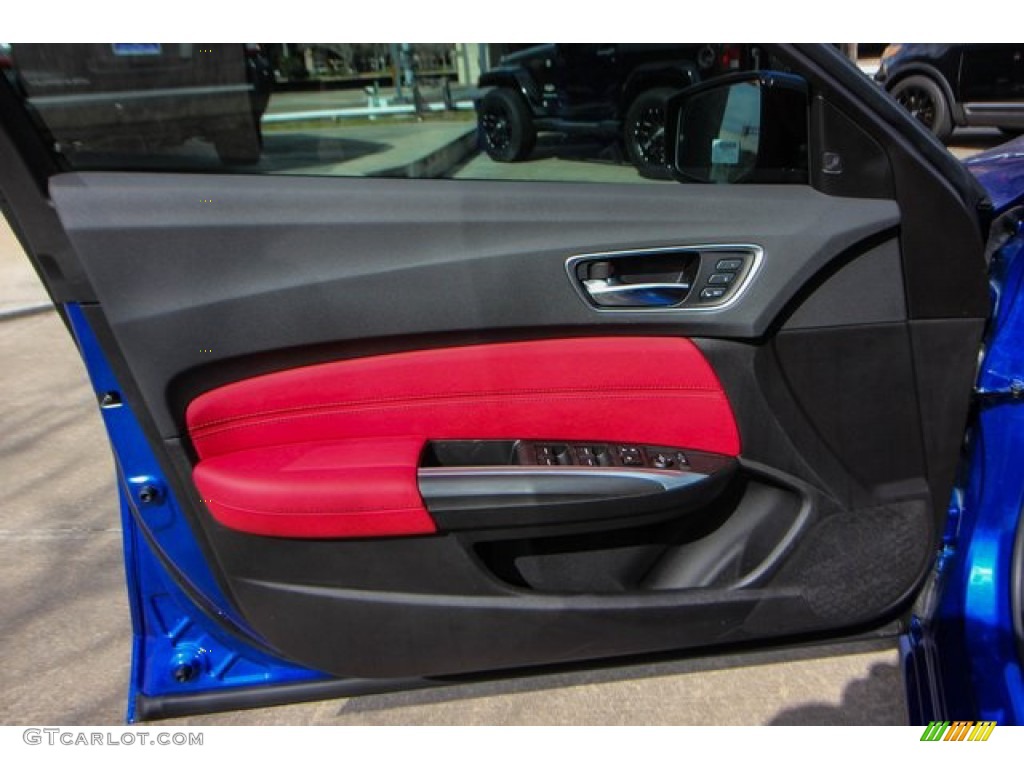 2020 Acura TLX Sedan Red Door Panel Photo #137083459