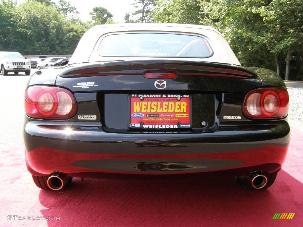 2004 MX-5 Miata LS Roadster - Black Cherry Mica / Parchment photo #8