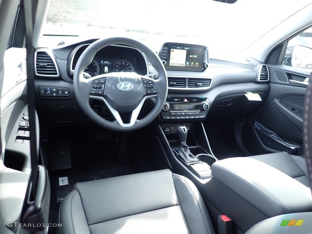2020 Hyundai Tucson Ultimate AWD Black Dashboard Photo #137085028