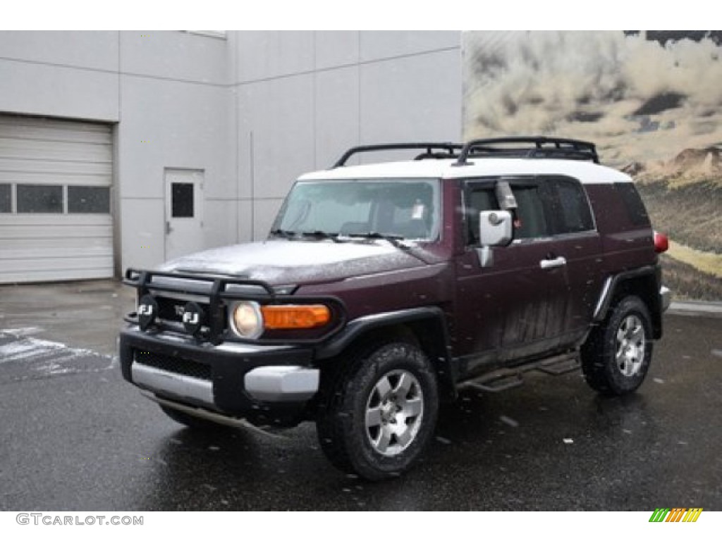 2007 FJ Cruiser 4WD - Black Cherry Pearl / Dark Charcoal photo #2