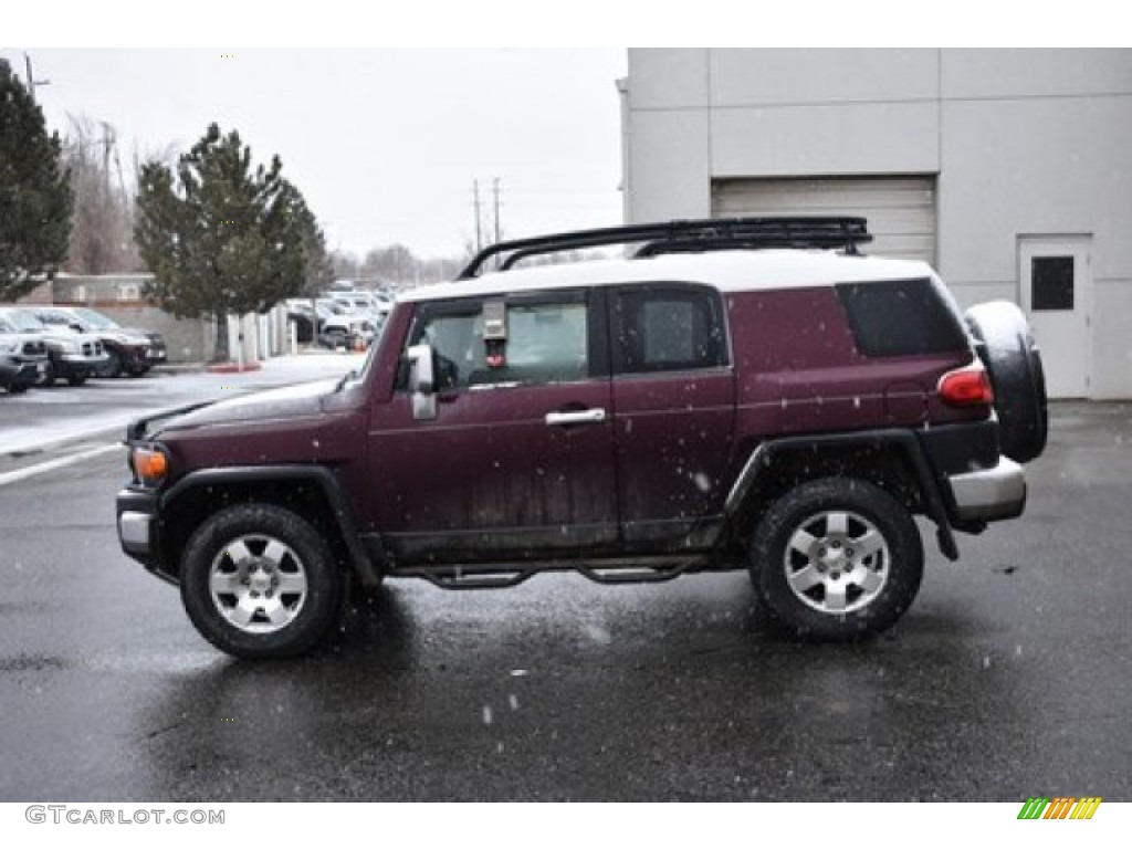 2007 FJ Cruiser 4WD - Black Cherry Pearl / Dark Charcoal photo #3