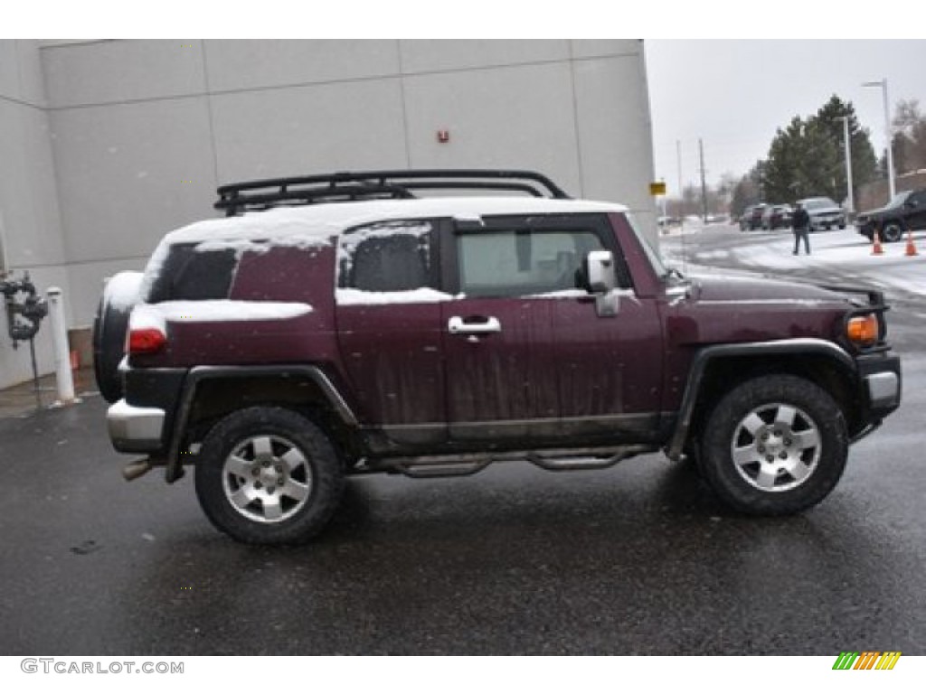 2007 FJ Cruiser 4WD - Black Cherry Pearl / Dark Charcoal photo #7