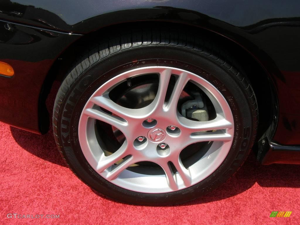 2004 MX-5 Miata LS Roadster - Black Cherry Mica / Parchment photo #14