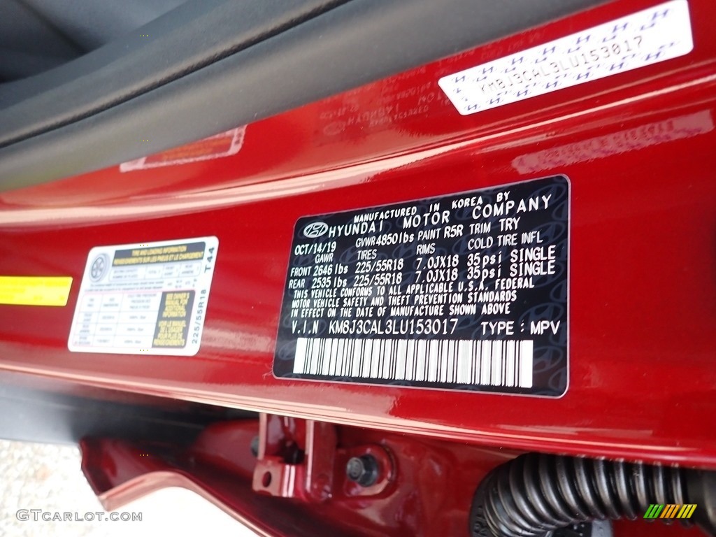 2020 Tucson Color Code R5R for Gemstone Red Photo #137086234