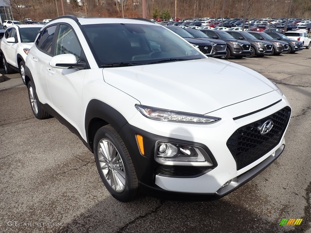 2020 Kona SEL AWD - Chalk White / Black photo #3