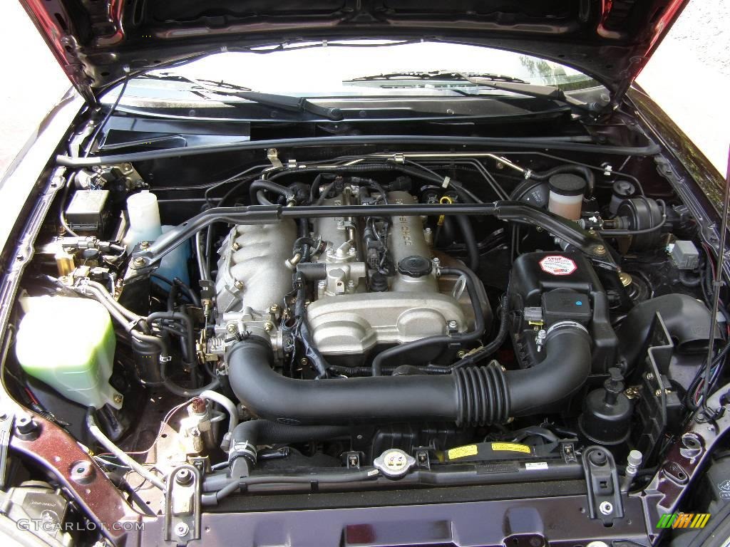 2004 MX-5 Miata LS Roadster - Black Cherry Mica / Parchment photo #21