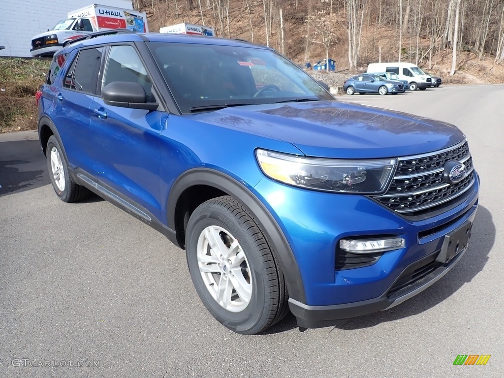 2020 Explorer XLT 4WD - Atlas Blue Metallic / Ebony photo #3