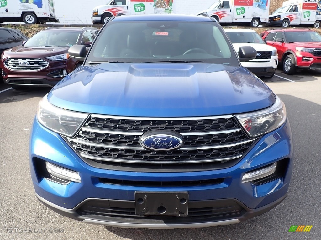2020 Explorer XLT 4WD - Atlas Blue Metallic / Ebony photo #4