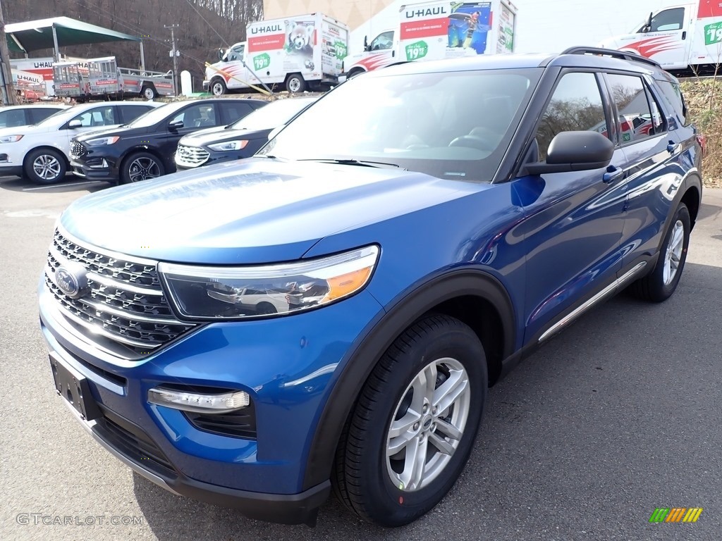 2020 Explorer XLT 4WD - Atlas Blue Metallic / Ebony photo #5