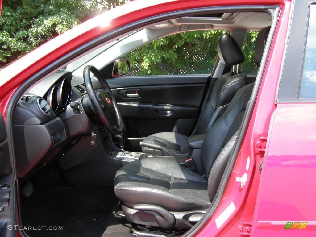2005 MAZDA3 s Hatchback - Velocity Red Mica / Black photo #11