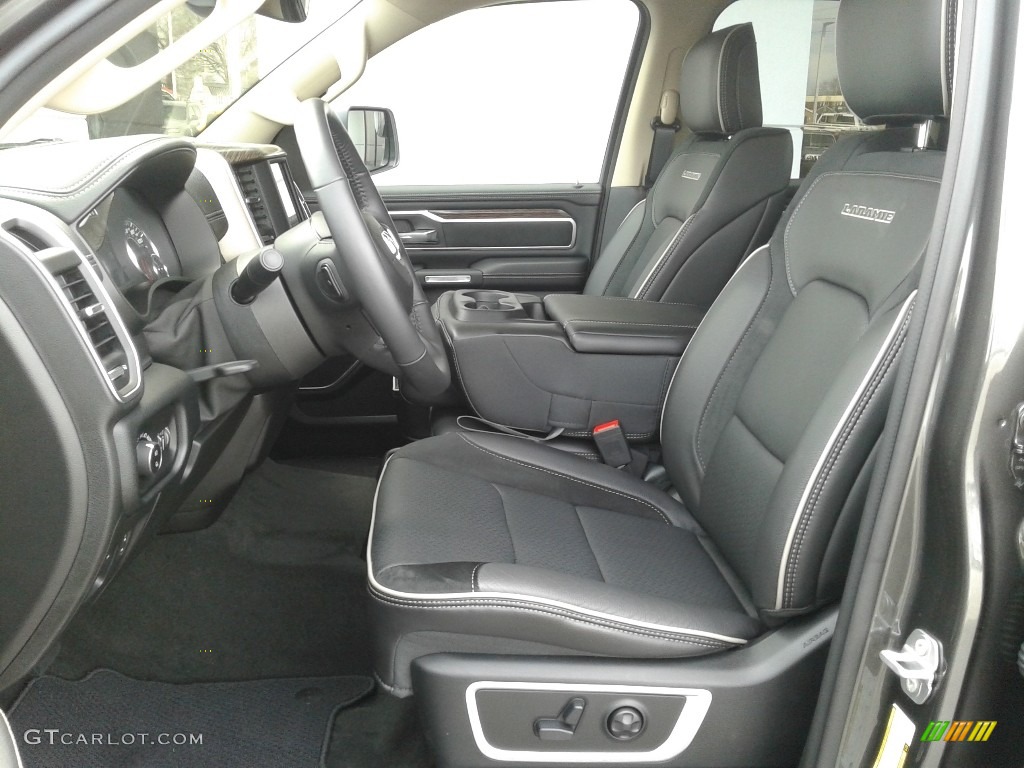 Black Interior 2020 Ram 1500 Laramie Quad Cab 4x4 Photo #137089750
