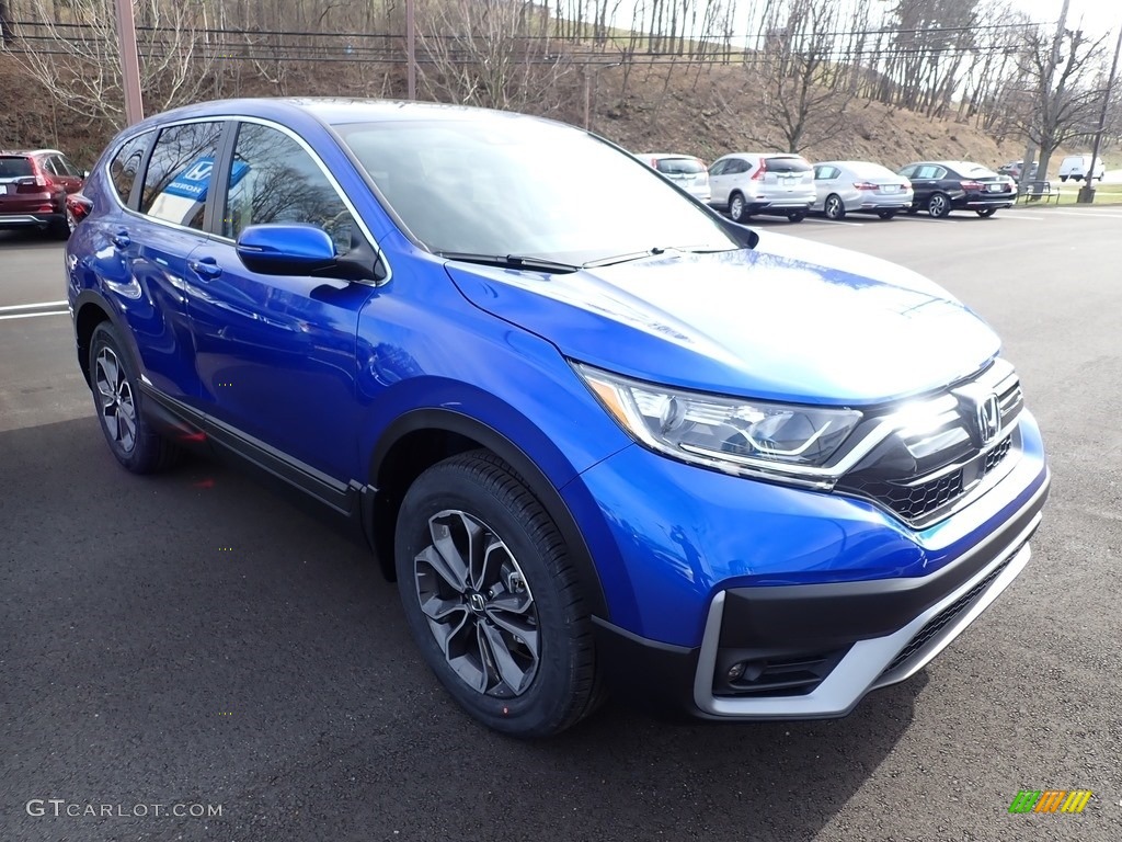 Aegean Blue Metallic 2020 Honda CR-V EX AWD Exterior Photo #137092240