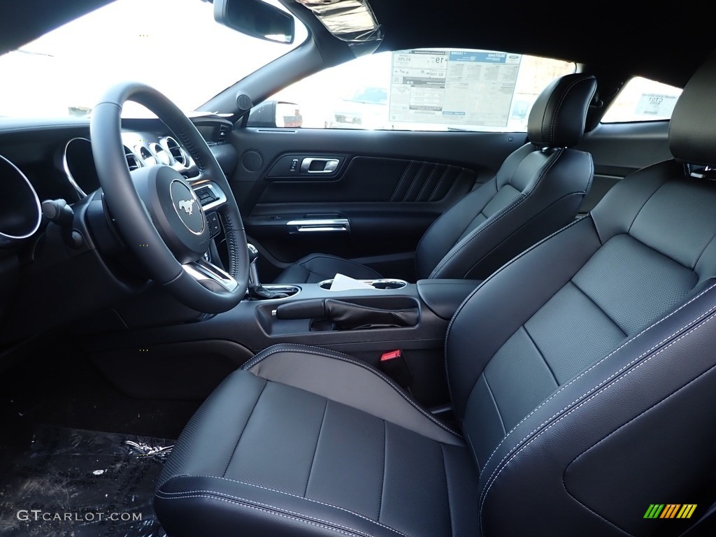 Ebony Interior 2020 Ford Mustang GT Premium Fastback Photo #137099162