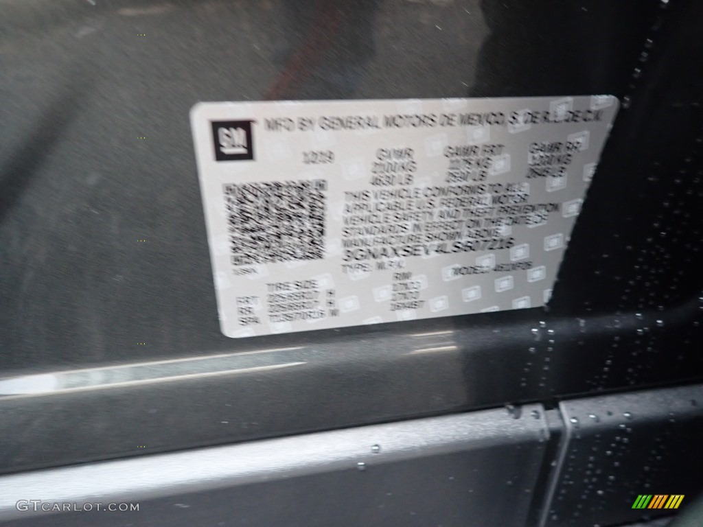 2020 Equinox LS AWD - Nightfall Gray Metallic / Ash Gray photo #14