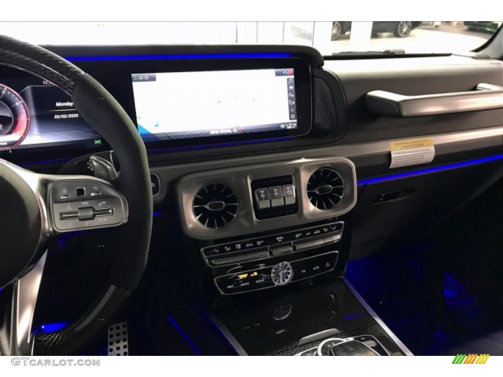 2020 Mercedes-Benz G 63 AMG Titanium Gray Pearl/Black Dashboard Photo #137102750