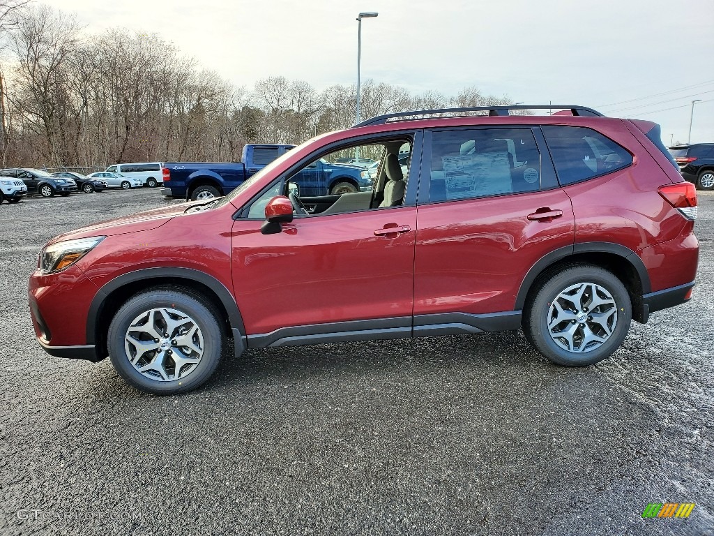 Crimson Red Pearl 2020 Subaru Forester 2.5i Premium Exterior Photo #137103254