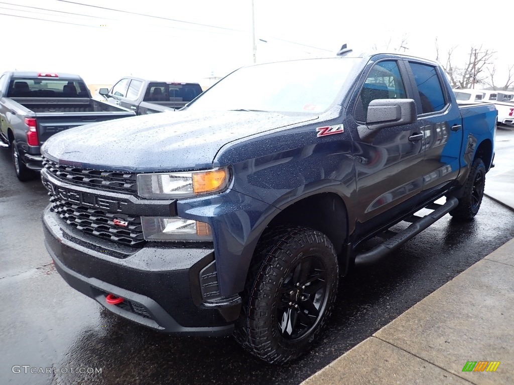 2020 Silverado 1500 Custom Trail Boss Crew Cab 4x4 - Northsky Blue Metallic / Jet Black photo #6