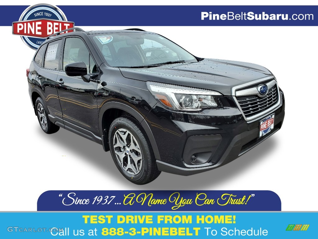 2020 Forester 2.5i Premium - Crystal Black Silica / Black photo #1