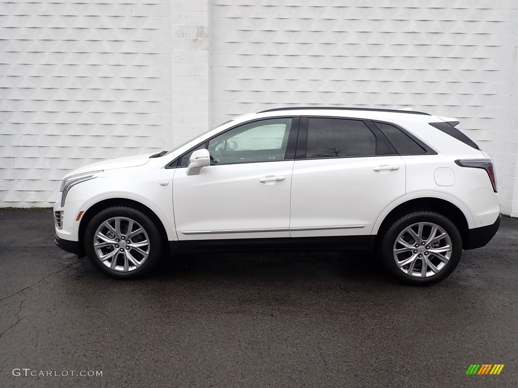 Crystal White Tricoat 2020 Cadillac XT5 Sport AWD Exterior Photo #137103770